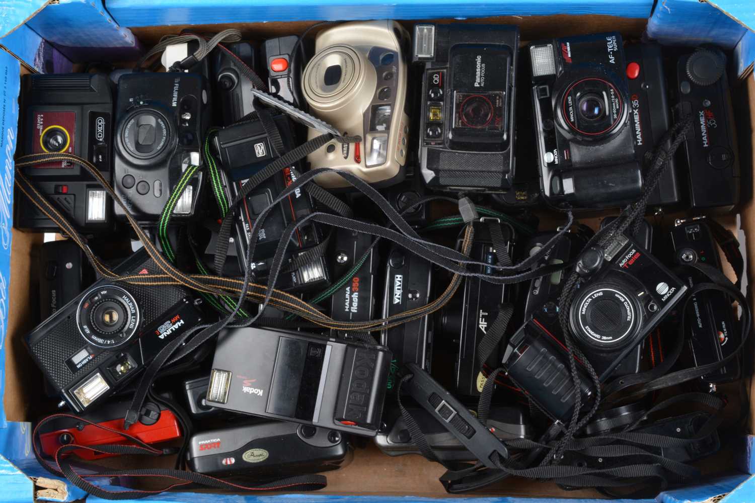 A Tray of Compact Cameras,