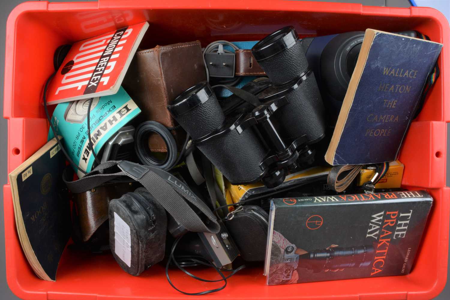 A Box of Camera Related Items,