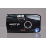 An Olympus mju II Compact Camera,