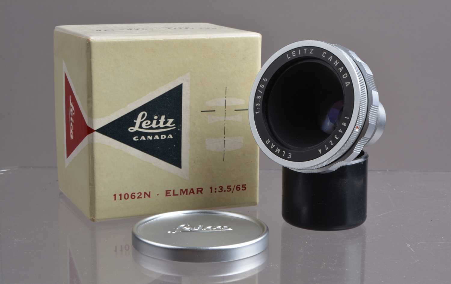 A Leitz Canada 65mm f/3.5 Elmar Lens,