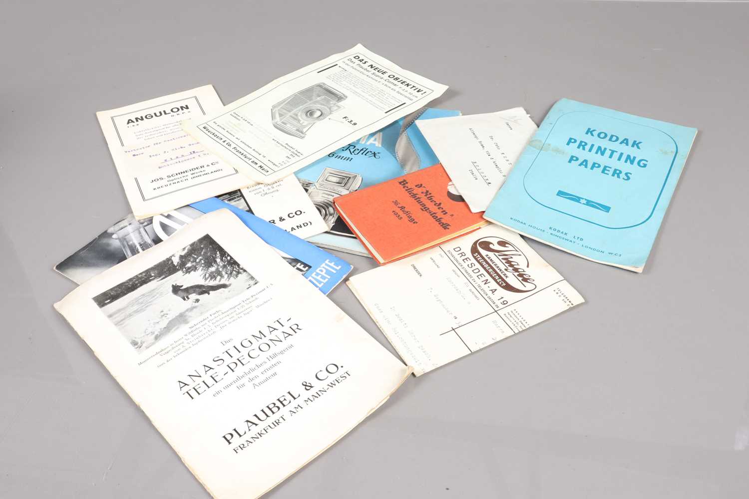 German Camera Company Promotional Leaflets Advertising and Ephemera,