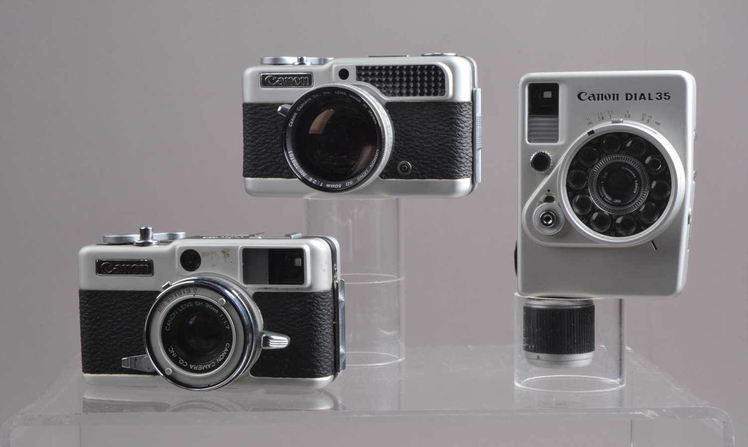 Three Canon Half-Frame Cameras,