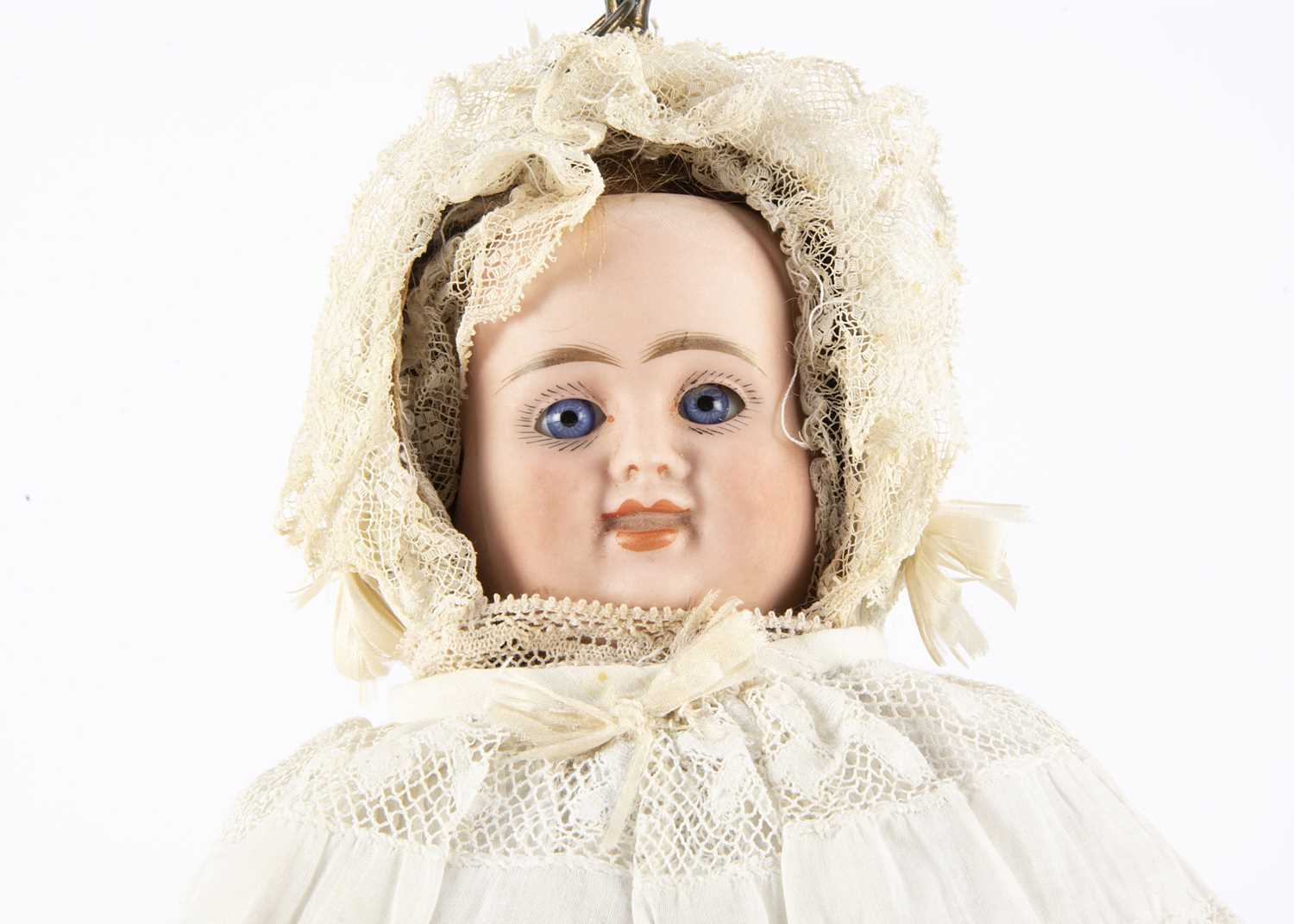 A rare Carl Bergner three-faced bisque headed doll, - Image 3 of 3