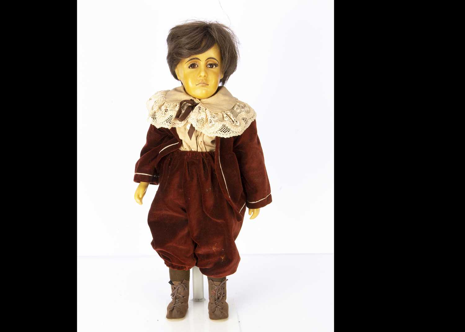 An artist wax boy doll by Gillie Charlson 1977,