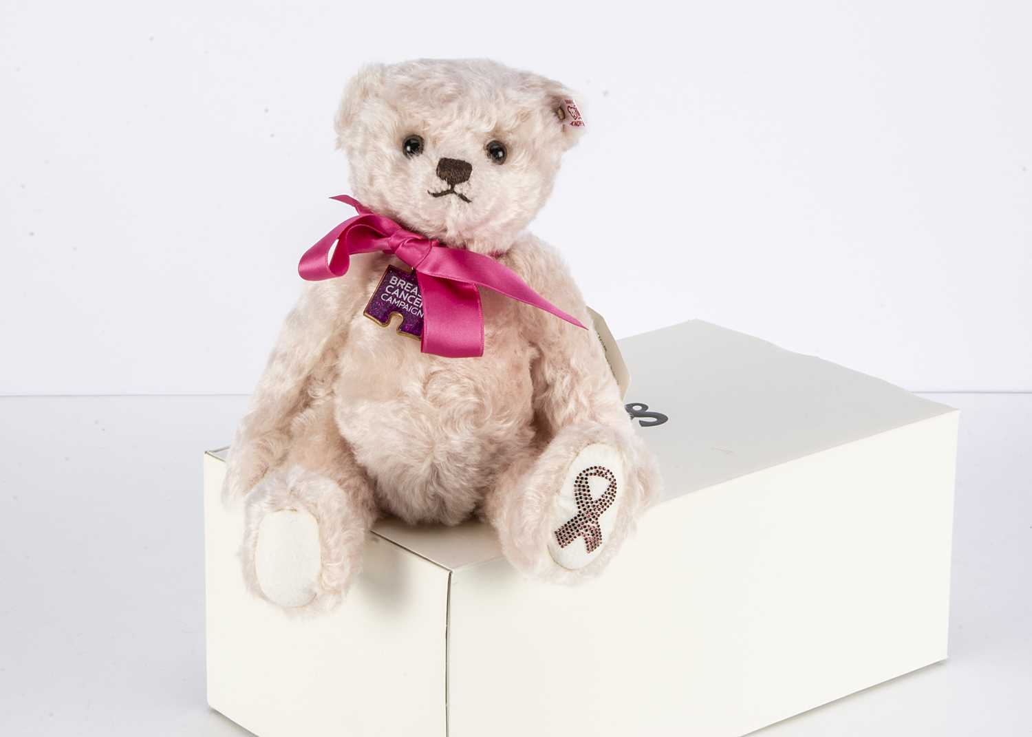 A Steiff limited edition Hope The Breast Cancer Campaign Teddy Bear,