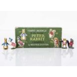 A rare Timpo hollow-cast lead Peter Rabbit Characters by Beatrix Potter,