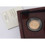 A Royal Mint Elizabeth II gold piedfort proof full sovereign,