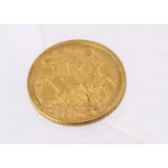 A Victorian full gold sovereign,