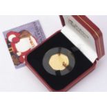 A British Pobjoy Mint 2018 Gibralter gold proof 50 pence "Father Christmas" coin,