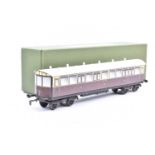 Mr Cat (Cyril Kennett) 0 Gauge GWR chocolate and cream Auto Trailer No 38 Diagram N 1906,