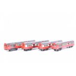 Kit/Scratchbuilt 0 Gauge London Transport red/cream Standard stock 4-Car Unit,