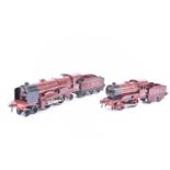 Hornby 0 Gauge clockwork LMS crimson lake Tender Locomotives,