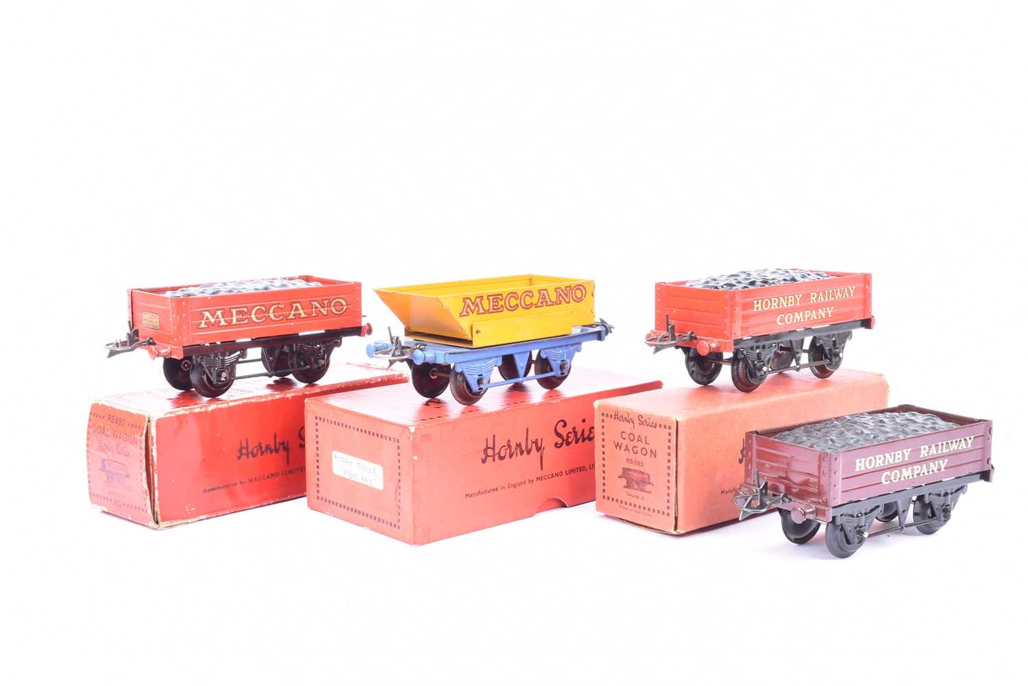JOUET ANCIEN TÔLE HORNBY MECCANO Wagon grue échelle O BOXED - ref
