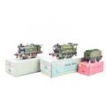 Hornby 0 Gauge Electric GWR green Tank and Tender Locomotives,