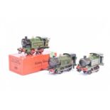 Hornby 0 Gauge Clockwork GWR green 0-4-0 Tank Locomotives,