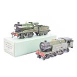 Hornby 0 Gauge Electric and Clockwork GWR green Tank and Tender Locomotives,