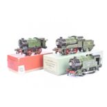 Hornby 0 Gauge Electric and Clockwork SR green 0-4-0 Tank and Tender Locomotives,