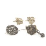 An early 19th century steel and base metal target brooch,
