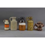 A collection of West German pottery,
