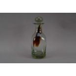A Jean Claude Navaro glass decanter and stopper,