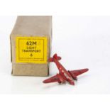 A Dinky Toys 62m Light Transport Plane Trade Box,