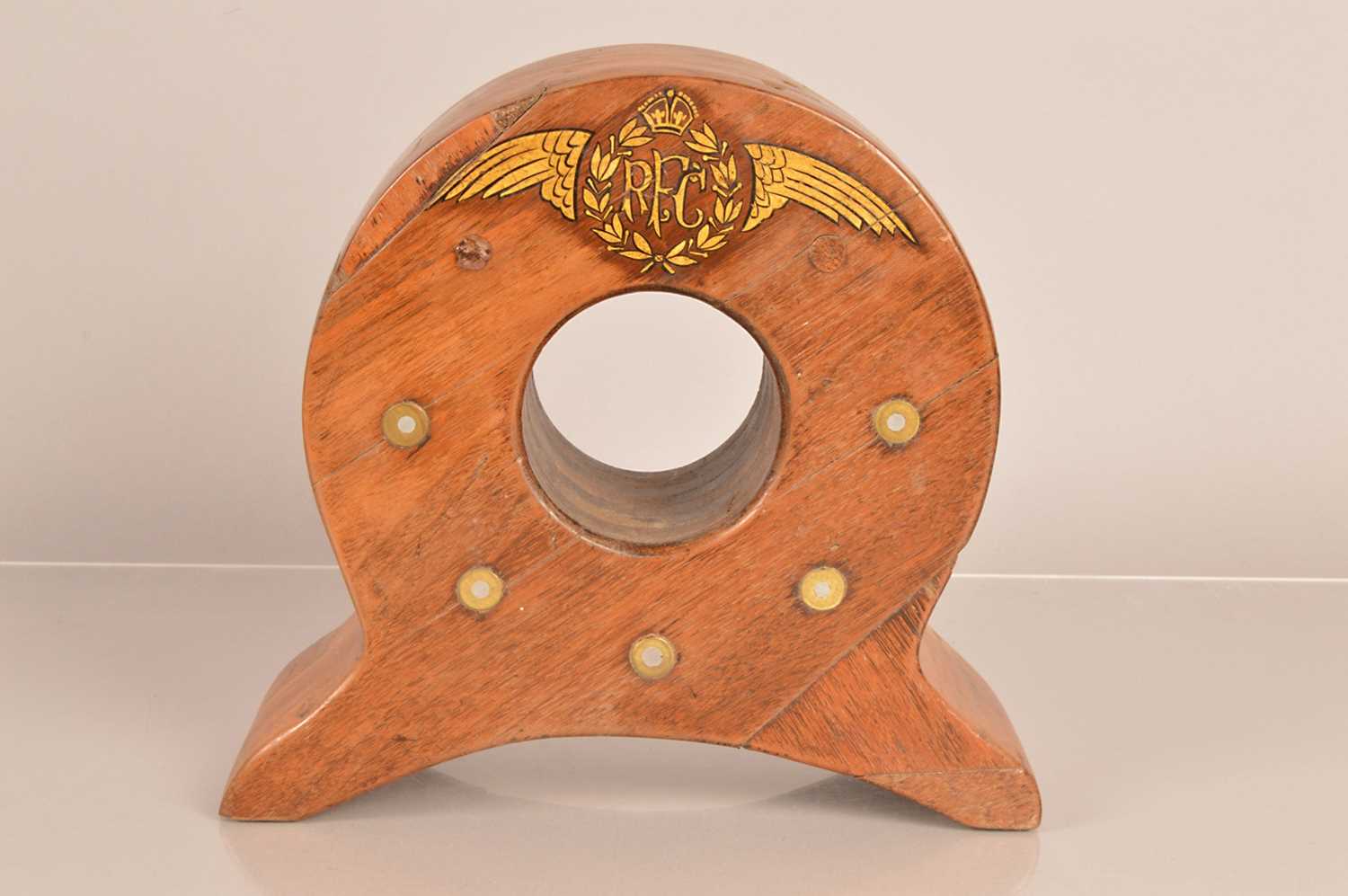 A Royal Flying Corps (RFC) clock mount,