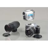 A Pentax ME Super SLR Camera,