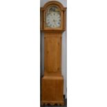 A pitch pine cased 30 hour longcase clock by John Ham of Kingsand,