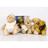 Five artist teddy bears,