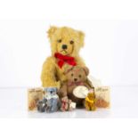 Five artist teddy bears,