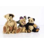 Three limited edition Robin Rive teddy bears,