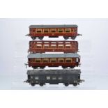 Hornby 0 Gauge bogie Coaches (4),