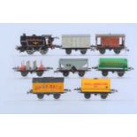 Hornby 0 Gauge clockwork Locomotive and assorted Stock (qty in 2 boxes),