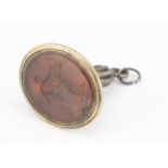 A late 18th early 19th century oval seal,