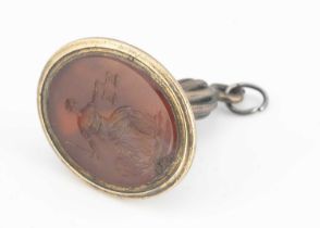 A late 18th early 19th century oval seal,