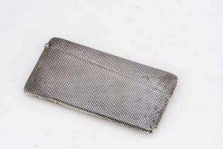 A late 19th century European silver and niello enamel calling card case,