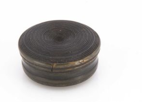 A Georgian period circular box,