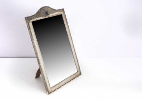 An early 20th century Indian silver table mirror from Hamilton & Co Calcutta,