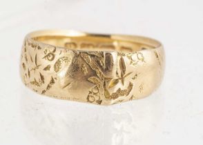 An 18ct gold ring,