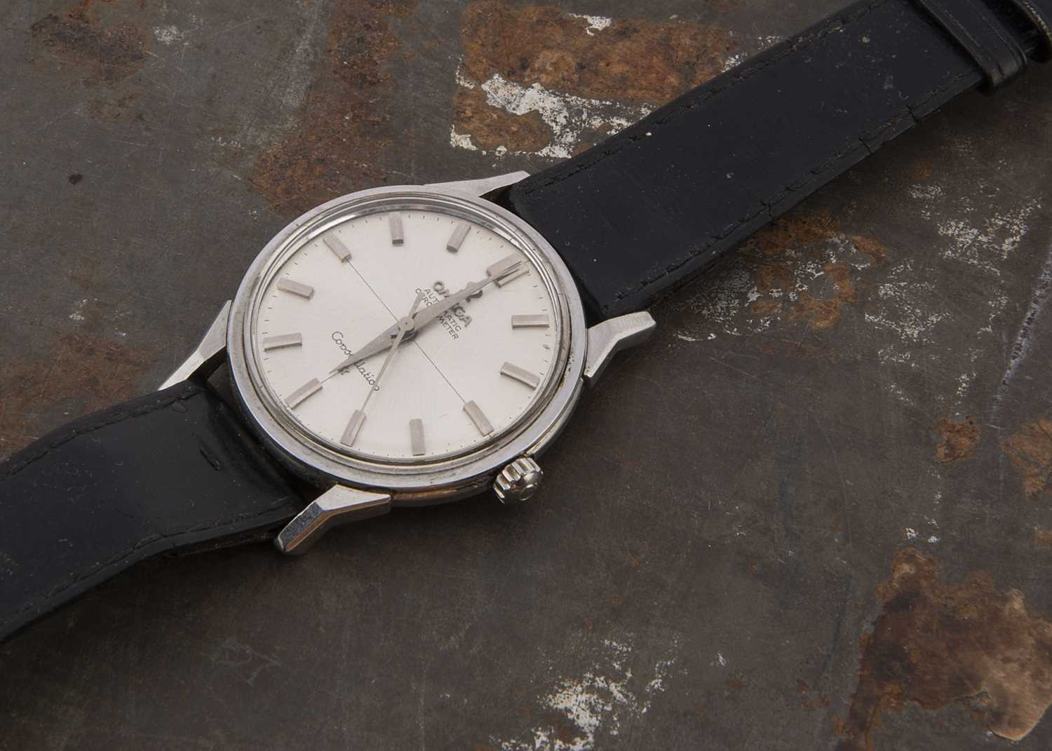 A 1960s Omega Automatic Chronometer Constellation stainless steel wristwatch,