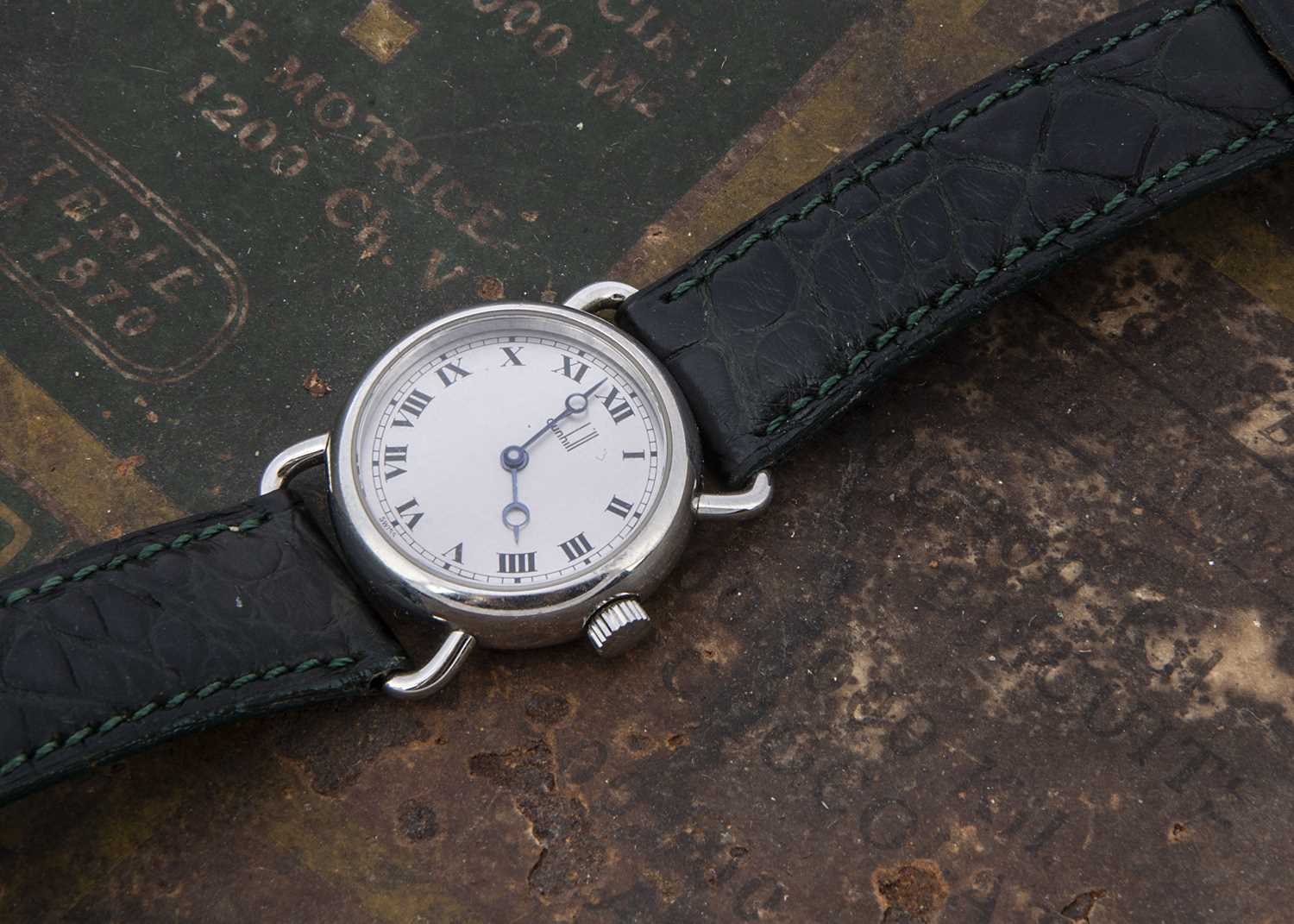 A modern Dunhill stainless steel wristwatch,