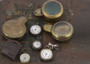 Three late 19th and early 20th century silver ladies open faced pocket watches,