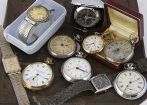 A small group of pocket and other watches,