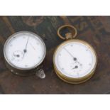 Two large late 19th or early 20th century stopwatches,