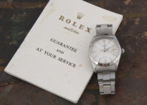 A c1960s Rolex Oysterdate manual wind stainless steel wristwatch,