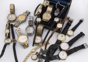 A group of vintage and modern wristwatches,