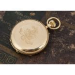 An early 20th century full hunter 18ct gold pocket watch from Goldsmiths & Silversmiths,