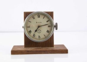 An Art Deco period Jaeger Paris 8 Jours car dashboard clock,