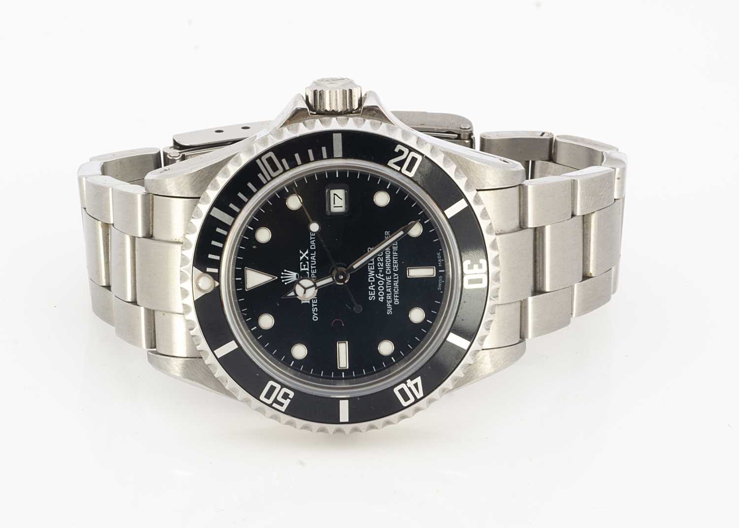 A 1980s Rolex Oyster Perpetual Date Sea Dweller stainless steel wristwatch, - Image 5 of 10