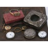 Five Victorian and early 20th century watches,